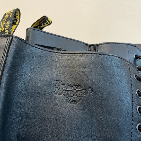 Dr. Martens Black Leather Knee-High Boots - Picture 7 of 8